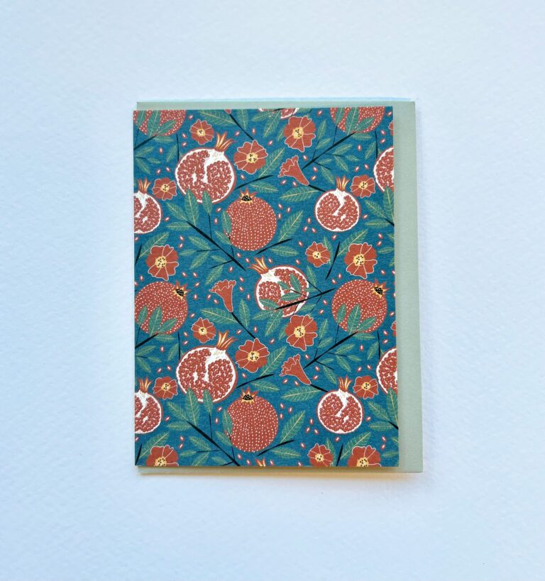Pomegranates Pocket Print Small Card
