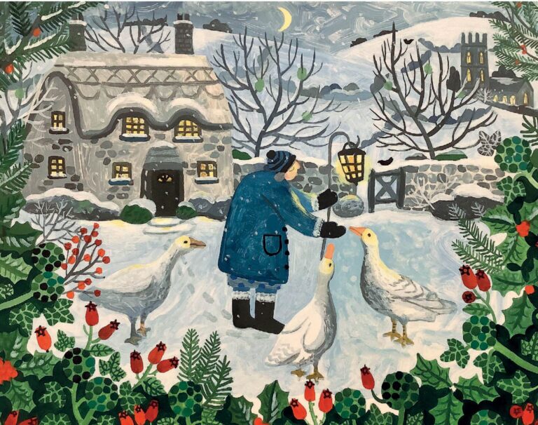 AGBI CHRISTMAS CARD PACK - Geese by Moonlight