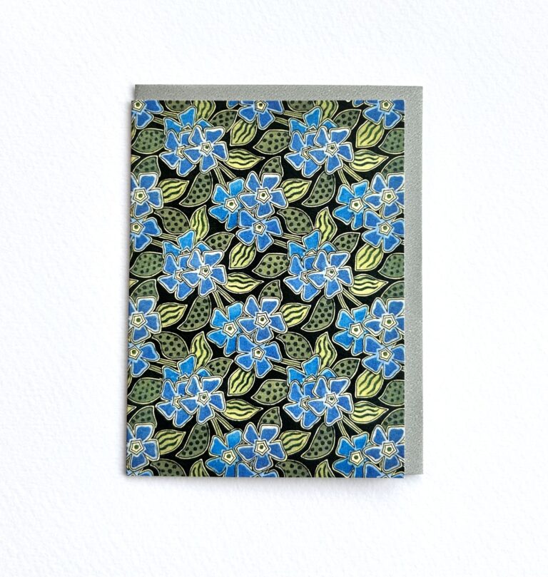 Periwinkle Pocket Print Small Card