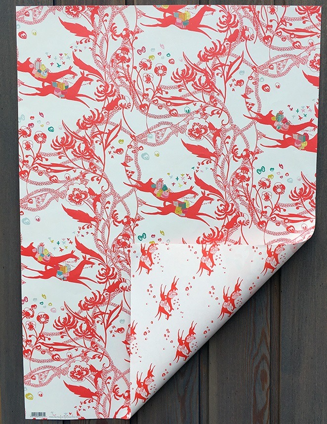 Rosie's Deer Parcels DOUBLE SIDED Gift Wrap Sheet