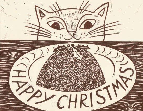 AGBI CHRISTMAS CARD PACK - Christmas Cat
