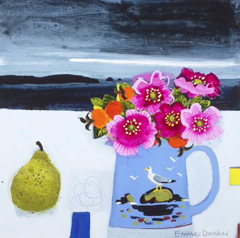Wild Roses and Seagull Jug