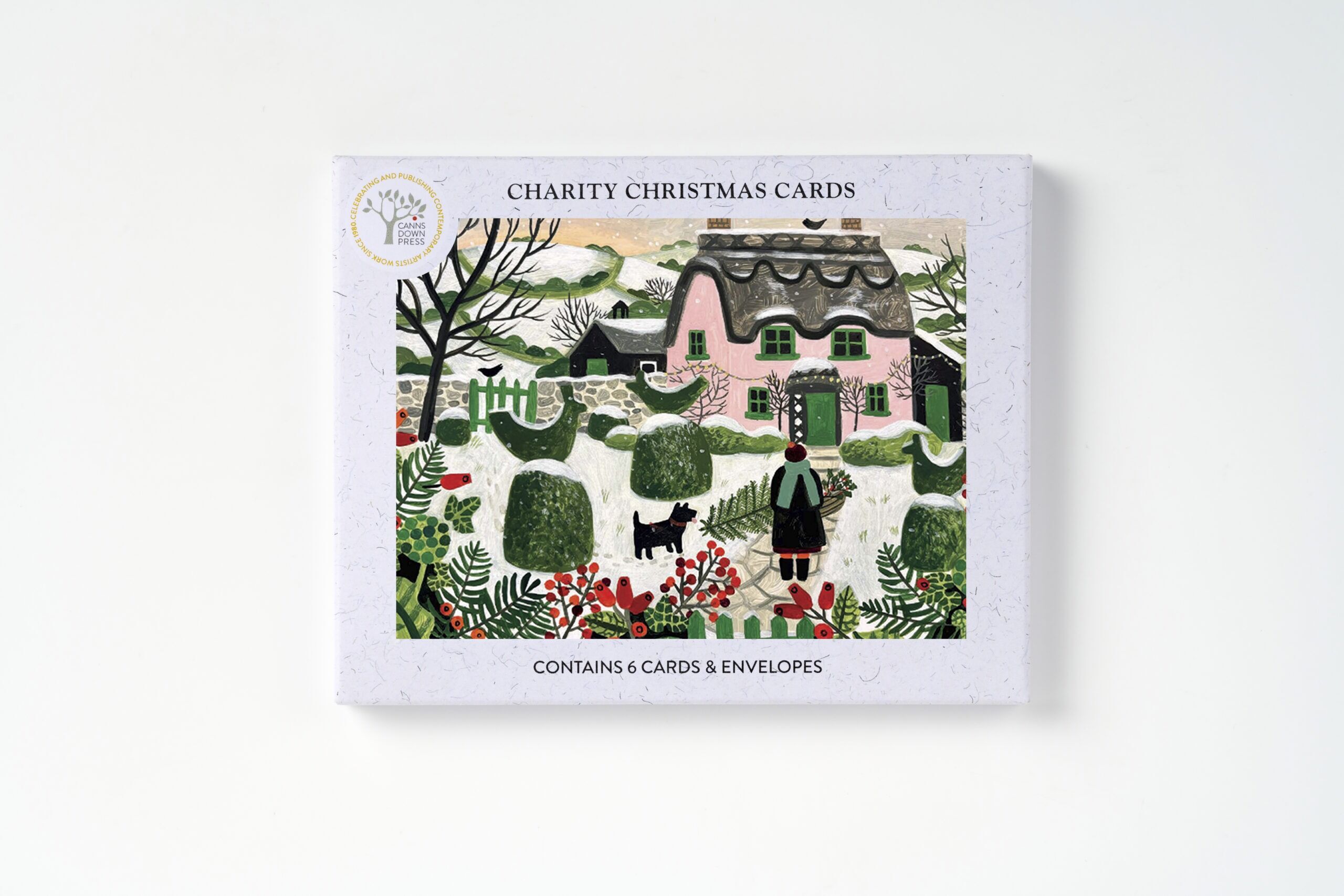 AGBI CHRISTMAS CARD PACK - Pink Cottage and Snowy Topiary 2 AGBI CHRISTMAS CARD PACK - Pink Cottage and Snowy Topiary AGBI CHRISTMAS CARD PACK - Pink Cottage and Snowy Topiary - Image 2