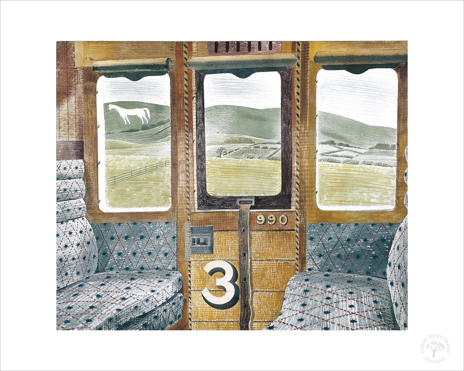 Train Landscape GICLEE PRINT 3 Train Landscape GICLEE PRINT Train Landscape GICLEE PRINT - Image 3