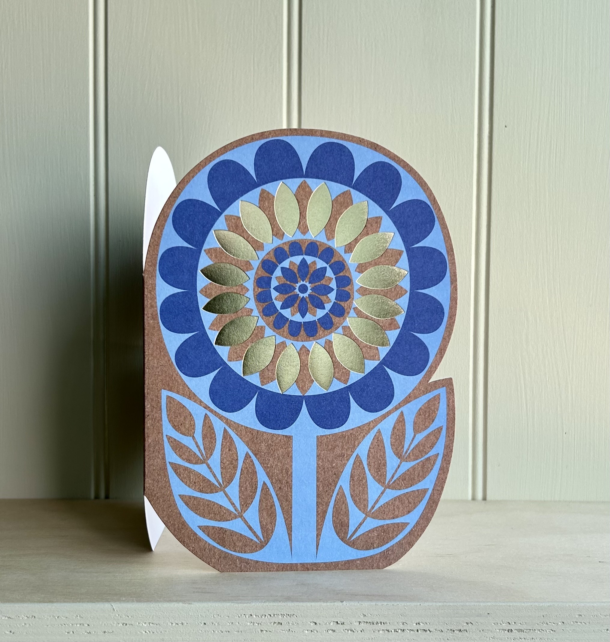 Flower - Blue & Gold 1 Flower - Blue & Gold Flower - Blue & Gold