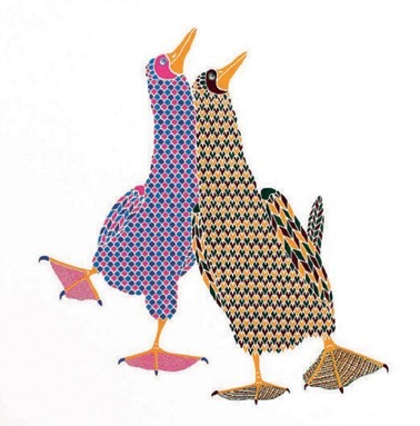 Pink polka dot and Tweed Footed Boobie