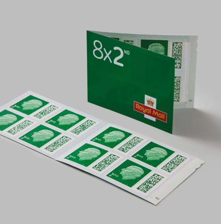 8 x 2nd Class Stamps