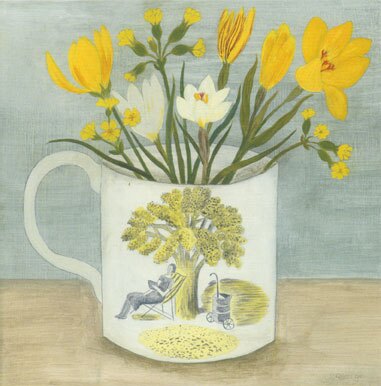 Ravilious Cup and Spring Flowers