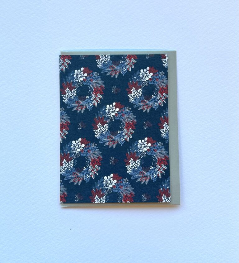 Wreath Pocket Print Small Card