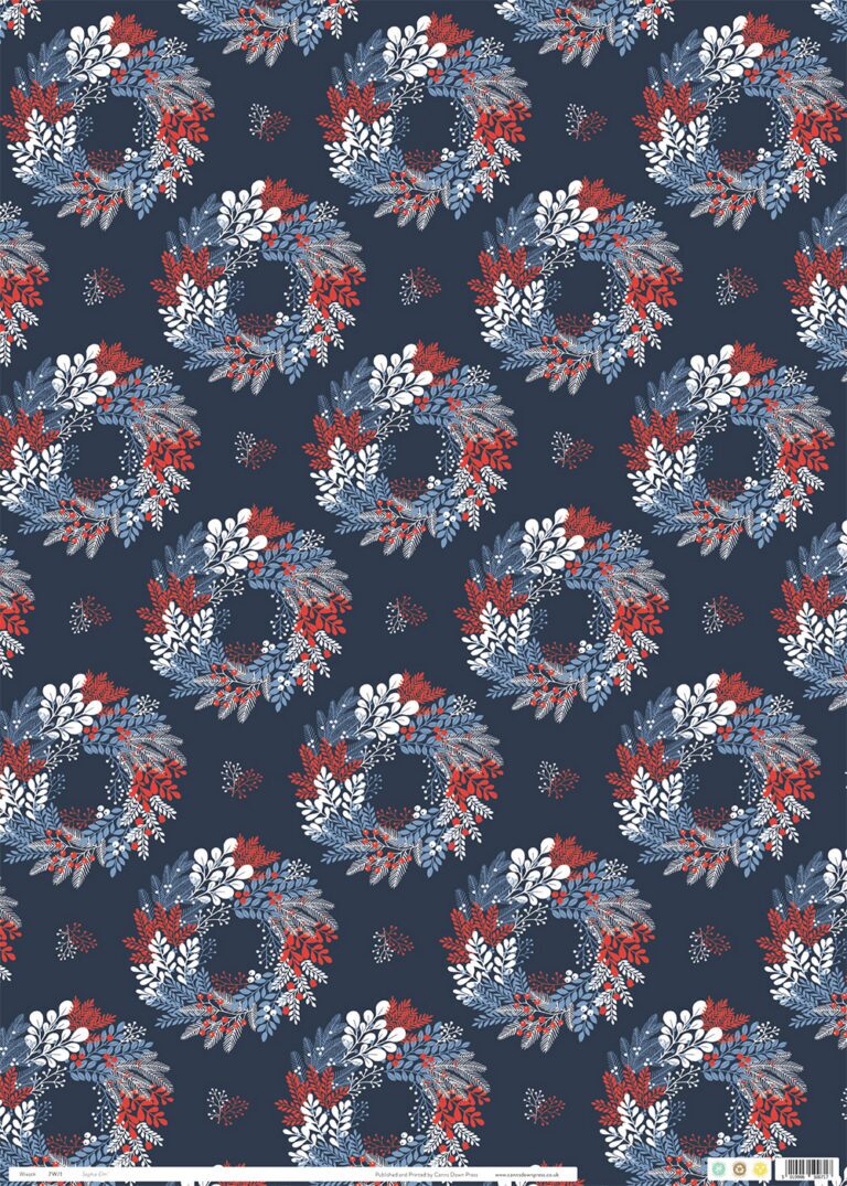 Wreath Gift Wrap Sheet