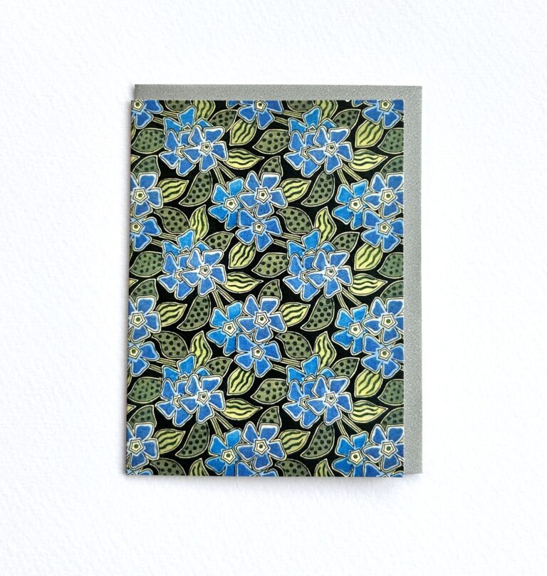 Periwinkle Pocket Print Small Card