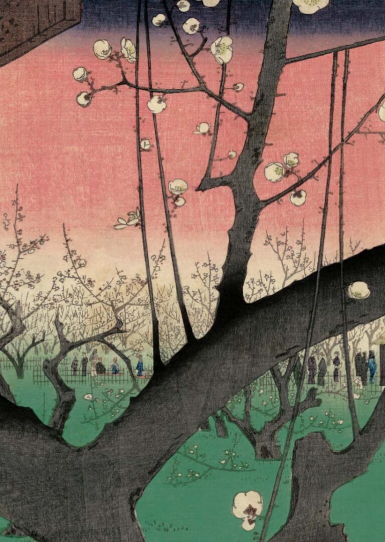 Plum Estate, Kameido (Kameido Umeyashiki) (detail)