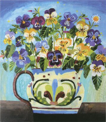 Pansies in Devon