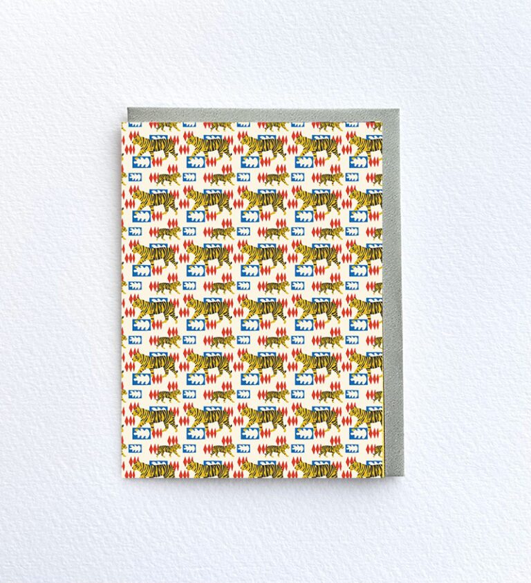 Hello Tiger Pocket Print Small Card