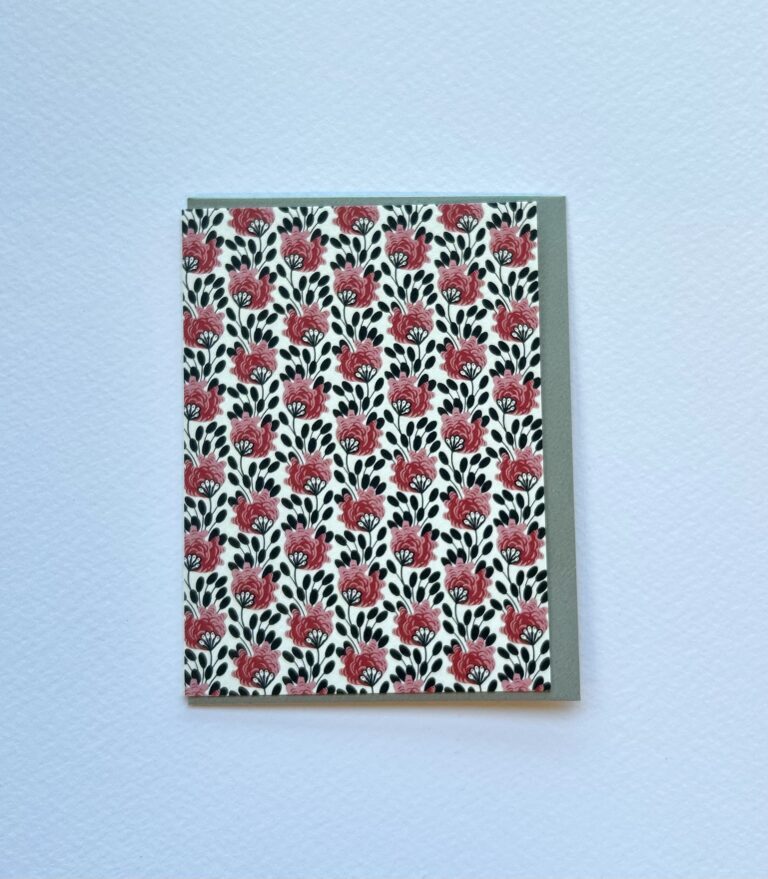 Spotted Flowers Pocket Print Small Card