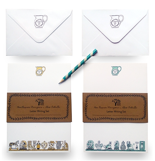 Letter Writing Set: A Mantlepiece Menagerie, Mint 2 Letter Writing Set: A Mantlepiece Menagerie, Mint Letter Writing Set: A Mantlepiece Menagerie, Mint - Image 2