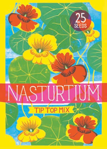 Nasturtiums (card only, seeds not included)