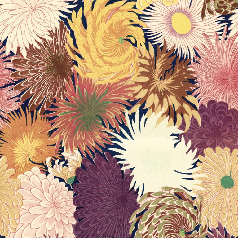 Chrysanthemums Gift Wrap Sheet