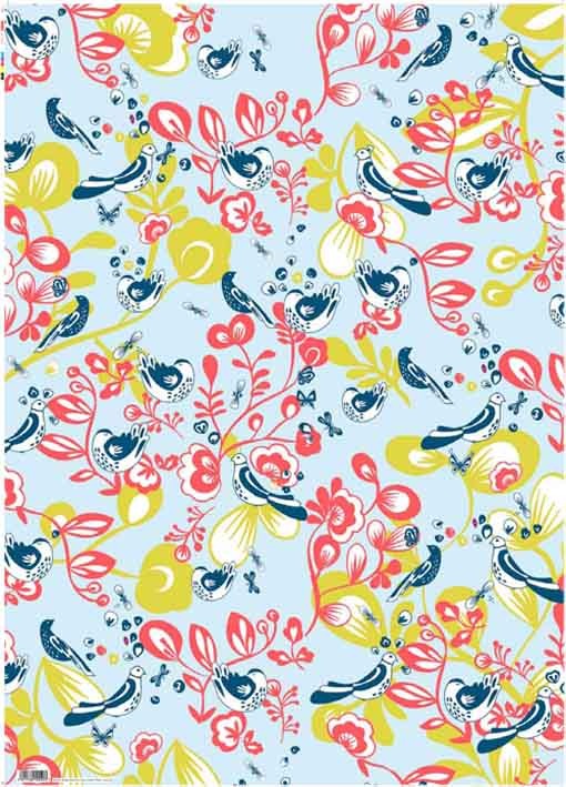 Rosie's Bright Birds DOUBLE SIDED Gift Wrap Sheet 2 Rosie's Bright Birds DOUBLE SIDED Gift Wrap Sheet Rosie's Bright Birds DOUBLE SIDED Gift Wrap Sheet - Image 2