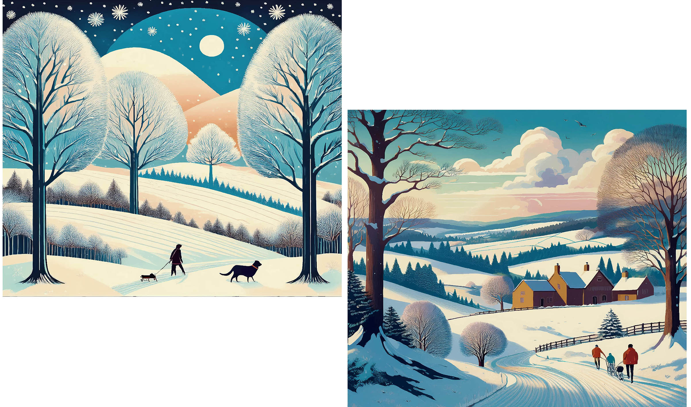 CPRE CHRISTMAS CARD 6 PACK - Countryside Walk and Heading Home 1 CPRE CHRISTMAS CARD 6 PACK - Countryside Walk and Heading Home CPRE CHRISTMAS CARD 6 PACK - Countryside Walk and Heading Home