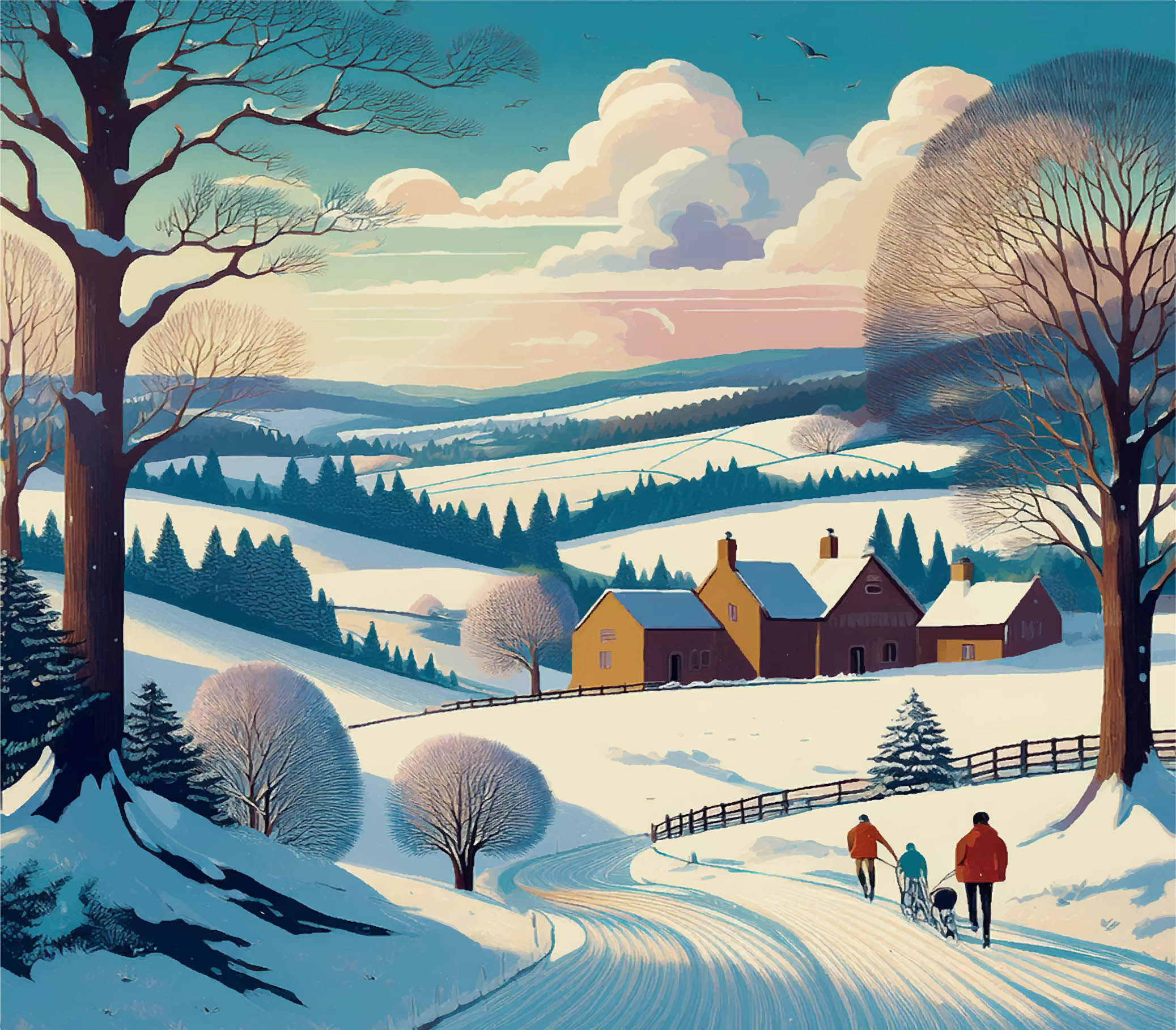 CPRE CHRISTMAS CARD 6 PACK - Countryside Walk and Heading Home 2 CPRE CHRISTMAS CARD 6 PACK - Countryside Walk and Heading Home CPRE CHRISTMAS CARD 6 PACK - Countryside Walk and Heading Home - Image 2