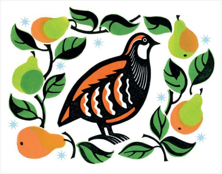 AGBI CHRISTMAS CARD PACK - Partridge in a Pear Tree