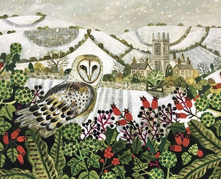 AGBI CHRISTMAS CARD PACK - Winter Owl