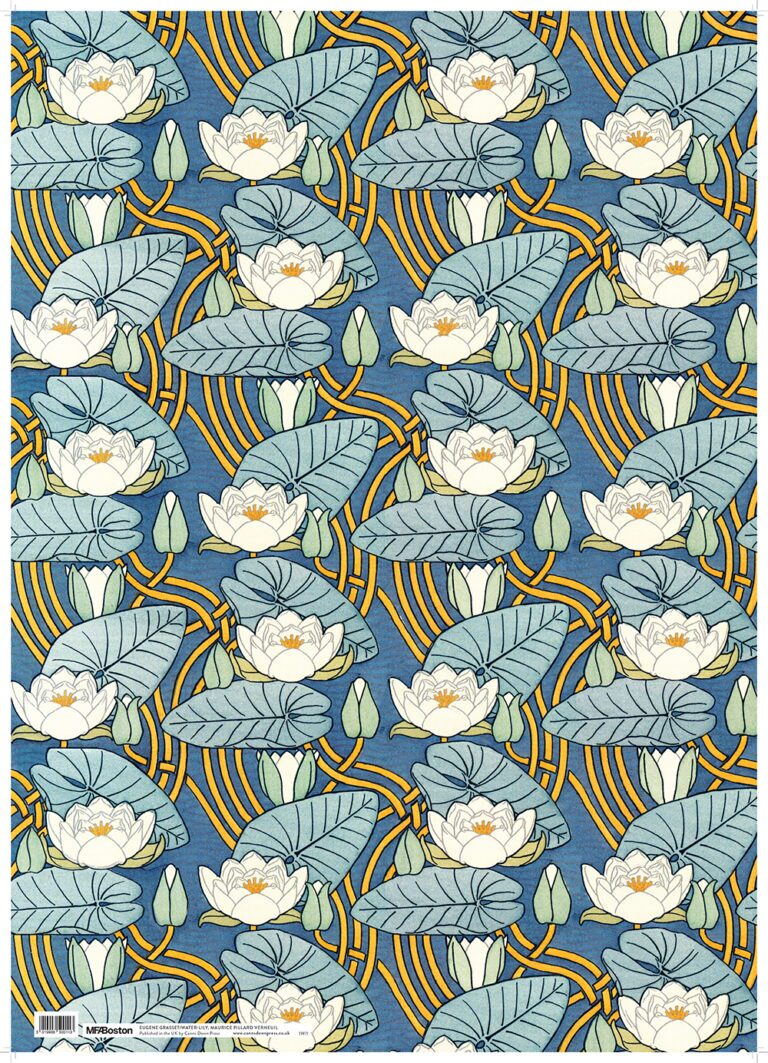 Water-Lily Gift Wrap Sheet